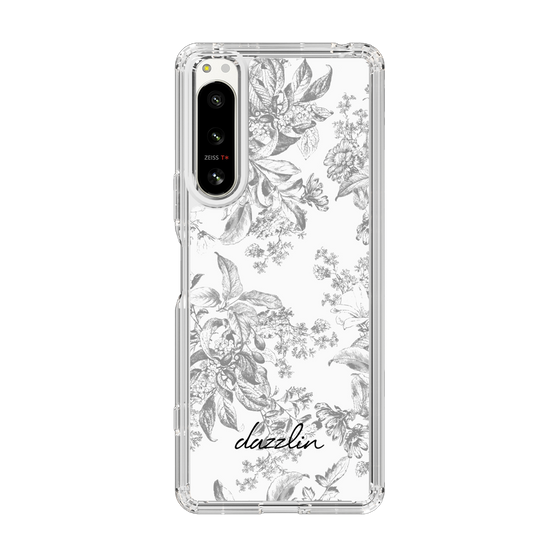 Slim Protection Case［ dazzlin - ToneFlower - Gray ］