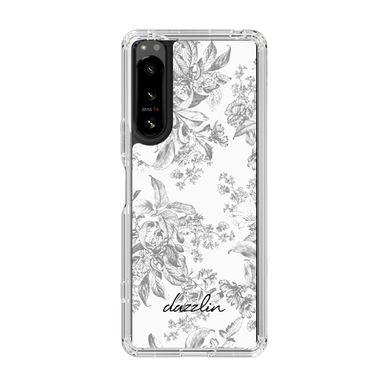 Slim Protection Case［ dazzlin - ToneFlower - Gray ］