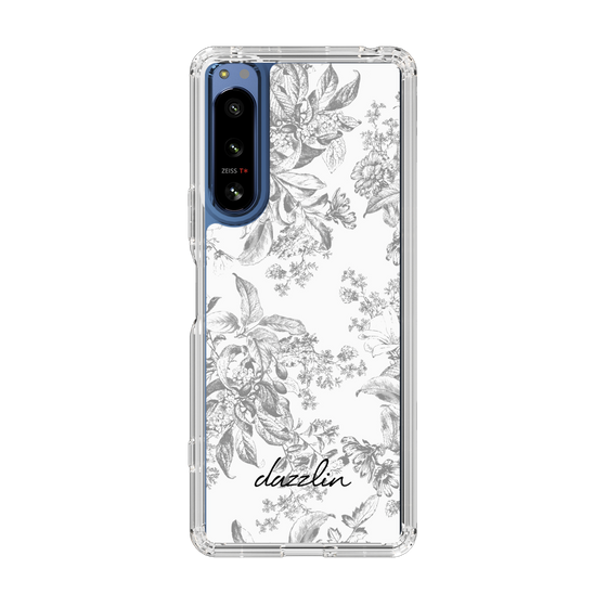 Slim Protection Case［ dazzlin - ToneFlower - Gray ］