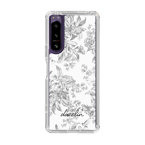 Slim Protection Case［ dazzlin - ToneFlower - Gray ］