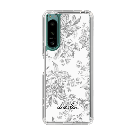 Slim Protection Case［ dazzlin - ToneFlower - Gray ］