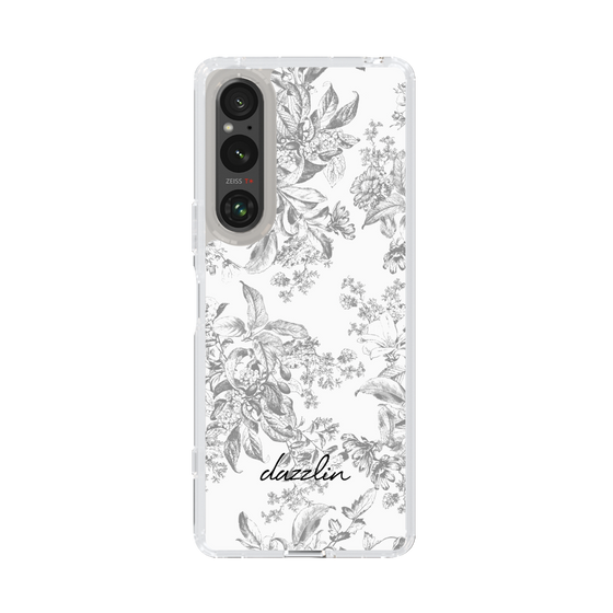 Slim Protection Case［ dazzlin - ToneFlower - Gray ］