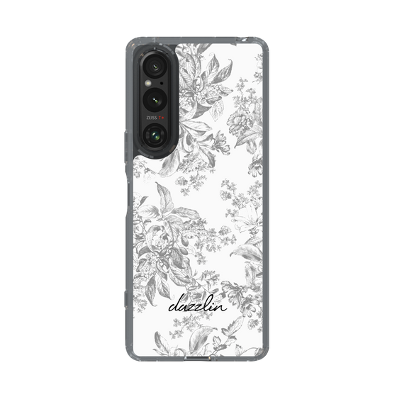 Slim Protection Case［ dazzlin - ToneFlower - Gray ］