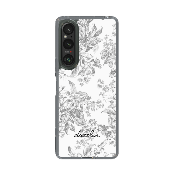 Slim Protection Case［ dazzlin - ToneFlower - Gray ］