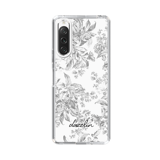 Slim Protection Case［ dazzlin - ToneFlower - Gray ］