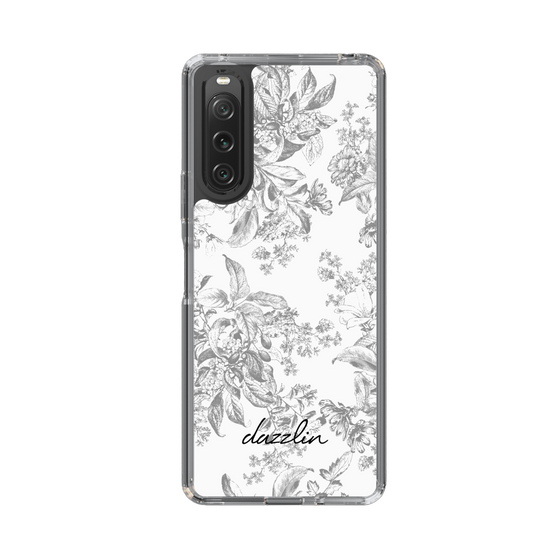 Slim Protection Case［ dazzlin - ToneFlower - Gray ］