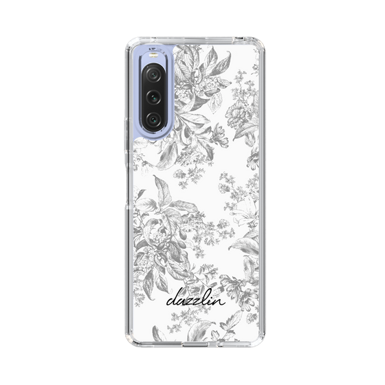Slim Protection Case［ dazzlin - ToneFlower - Gray ］