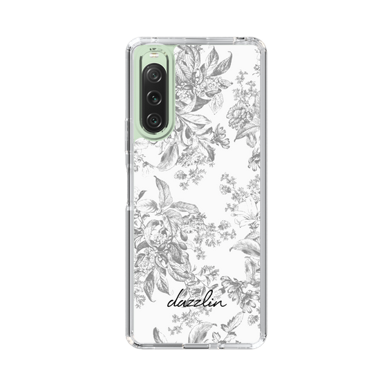 Slim Protection Case［ dazzlin - ToneFlower - Gray ］