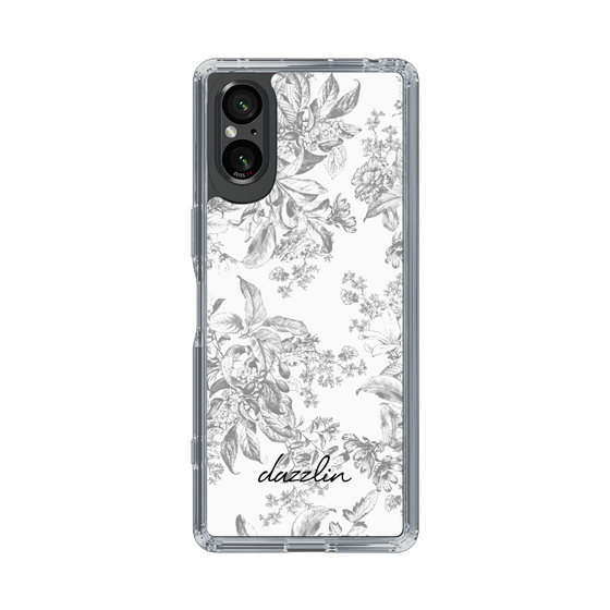 Slim Protection Case［ dazzlin - ToneFlower - Gray ］