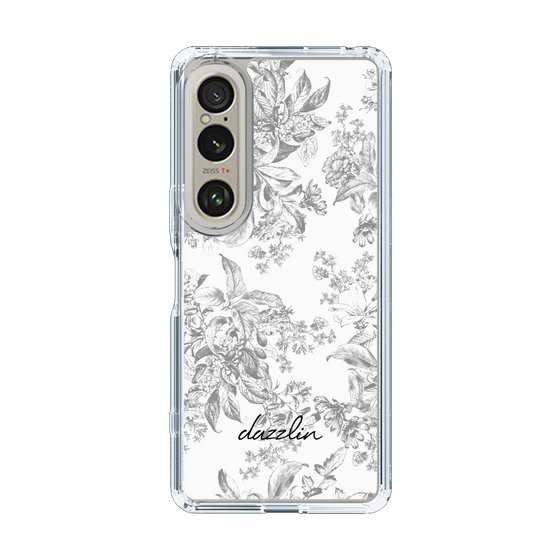 Slim Protection Case［ dazzlin - ToneFlower - Gray ］