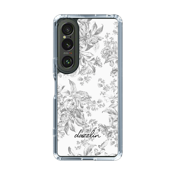 Slim Protection Case［ dazzlin - ToneFlower - Gray ］