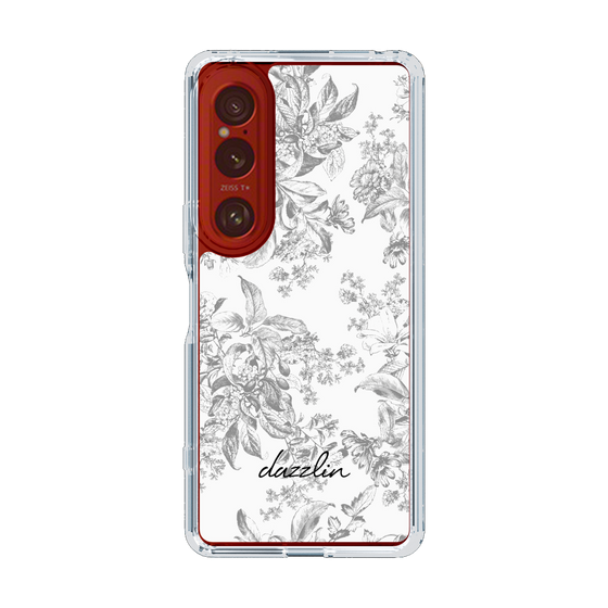 Slim Protection Case［ dazzlin - ToneFlower - Gray ］