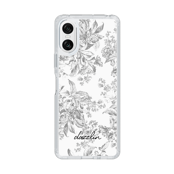 Slim Protection Case［ dazzlin - ToneFlower - Gray ］