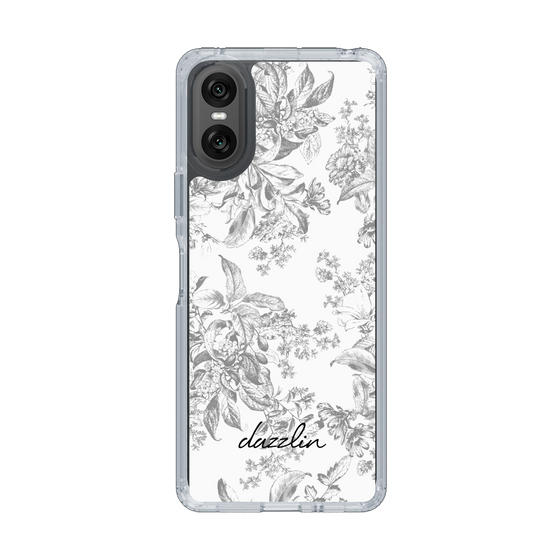 Slim Protection Case［ dazzlin - ToneFlower - Gray ］