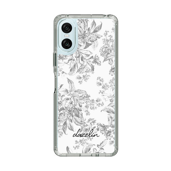 Slim Protection Case［ dazzlin - ToneFlower - Gray ］