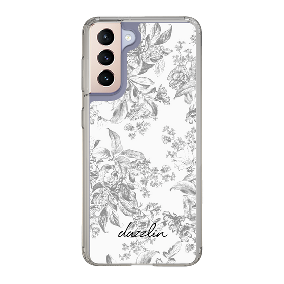 Slim Protection Case［ dazzlin - ToneFlower - Gray ］