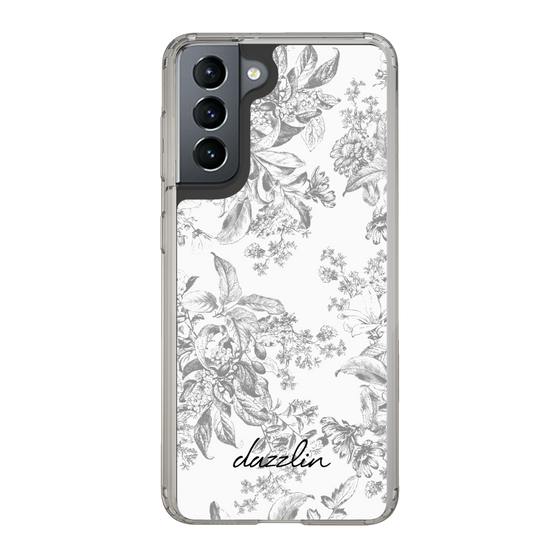 Slim Protection Case［ dazzlin - ToneFlower - Gray ］