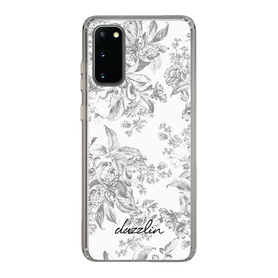 Slim Protection Case［ dazzlin - ToneFlower - Gray ］