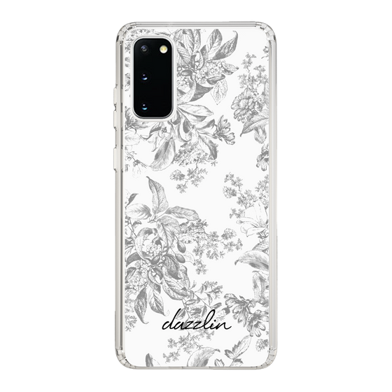 Slim Protection Case［ dazzlin - ToneFlower - Gray ］