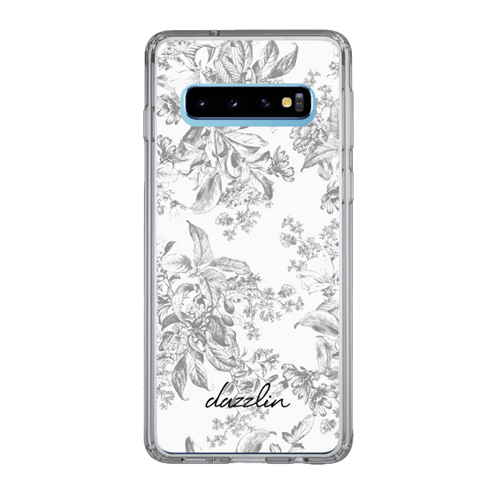 Slim Protection Case［ dazzlin - ToneFlower - Gray ］