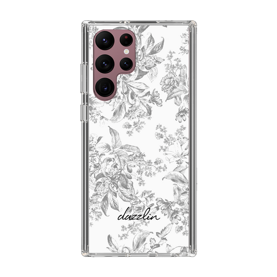Slim Protection Case［ dazzlin - ToneFlower - Gray ］