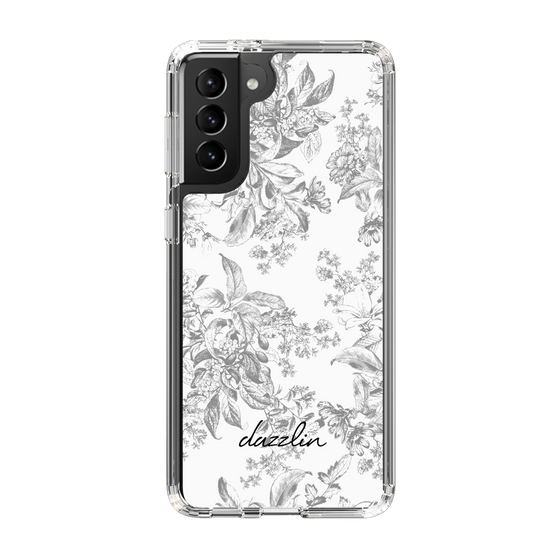 Slim Protection Case［ dazzlin - ToneFlower - Gray ］