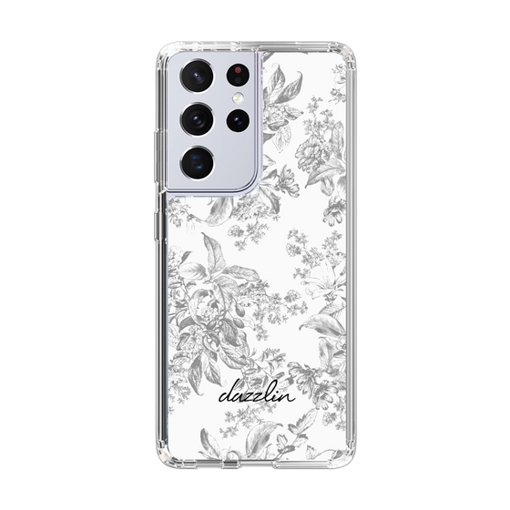 Slim Protection Case［ dazzlin - ToneFlower - Gray ］
