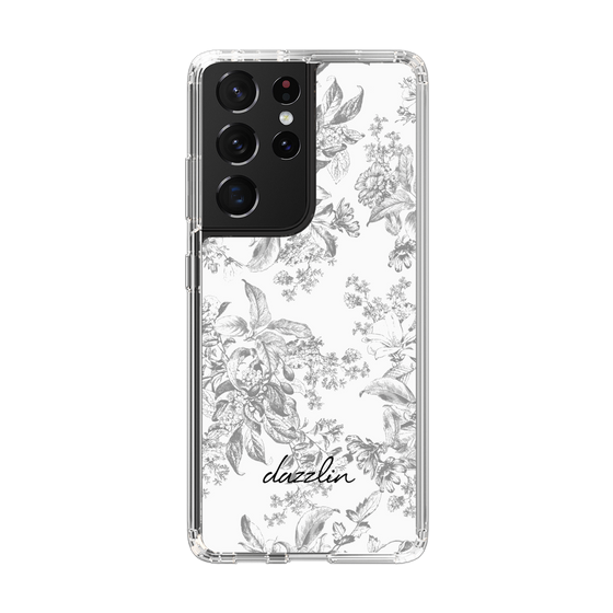 Slim Protection Case［ dazzlin - ToneFlower - Gray ］