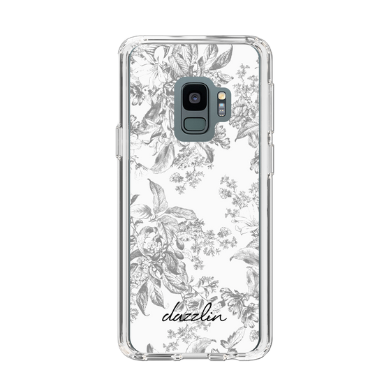 Slim Protection Case［ dazzlin - ToneFlower - Gray ］