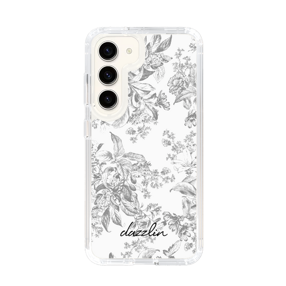 Slim Protection Case［ dazzlin - ToneFlower - Gray ］