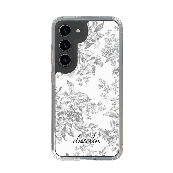 Slim Protection Case［ dazzlin - ToneFlower - Gray ］