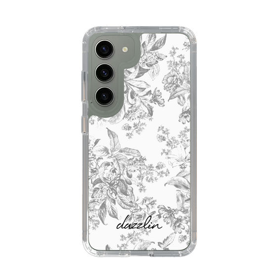 Slim Protection Case［ dazzlin - ToneFlower - Gray ］