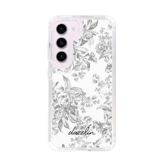 Slim Protection Case［ dazzlin - ToneFlower - Gray ］