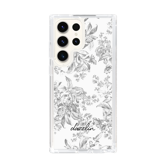 Slim Protection Case［ dazzlin - ToneFlower - Gray ］