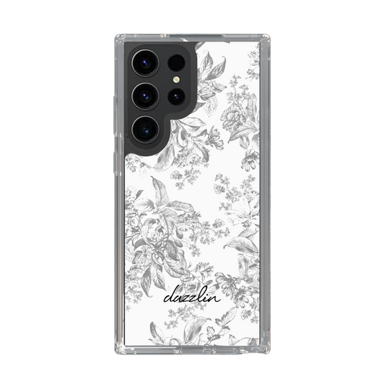 Slim Protection Case［ dazzlin - ToneFlower - Gray ］