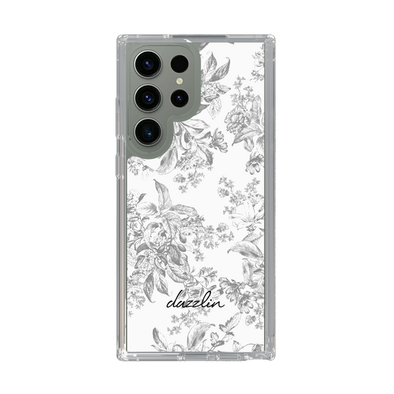 Slim Protection Case［ dazzlin - ToneFlower - Gray ］