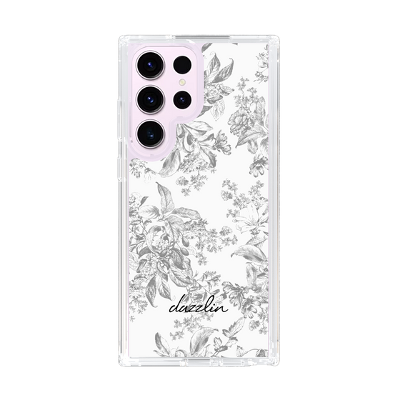 Slim Protection Case［ dazzlin - ToneFlower - Gray ］
