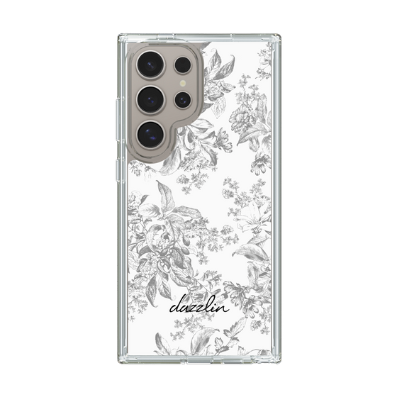 Slim Protection Case［ dazzlin - ToneFlower - Gray ］