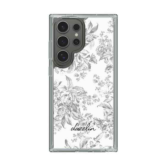 Slim Protection Case［ dazzlin - ToneFlower - Gray ］
