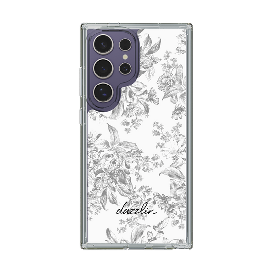 Slim Protection Case［ dazzlin - ToneFlower - Gray ］