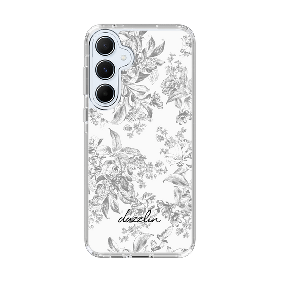 Slim Protection Case［ dazzlin - ToneFlower - Gray ］
