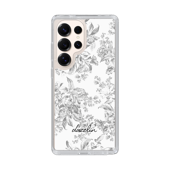 Slim Protection Case［ dazzlin - ToneFlower - Gray ］