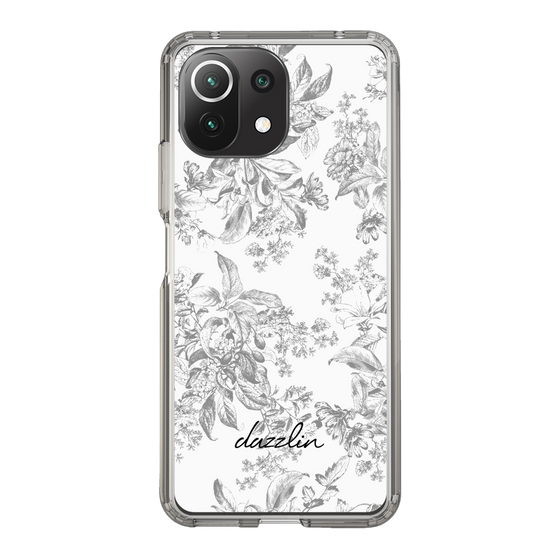 Slim Protection Case［ dazzlin - ToneFlower - Gray ］