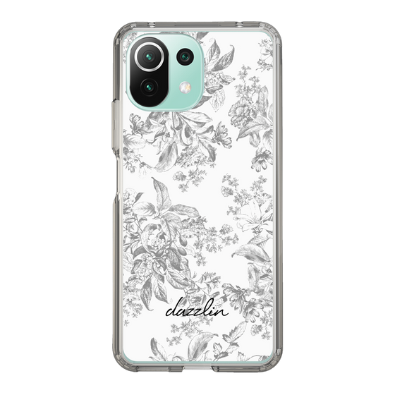 Slim Protection Case［ dazzlin - ToneFlower - Gray ］