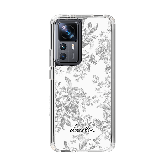 Slim Protection Case［ dazzlin - ToneFlower - Gray ］