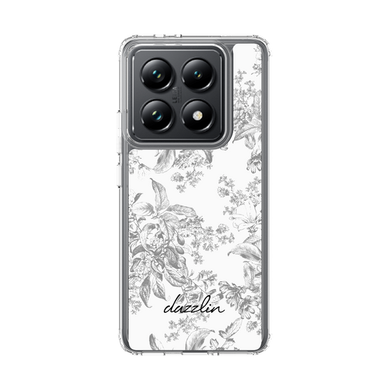 Slim Protection Case［ dazzlin - ToneFlower - Gray ］