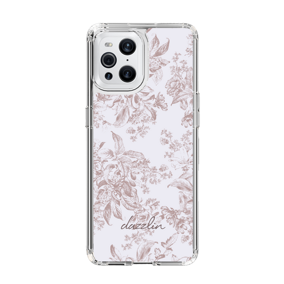 Slim Protection Case［ dazzlin - ToneFlower - Pink ］