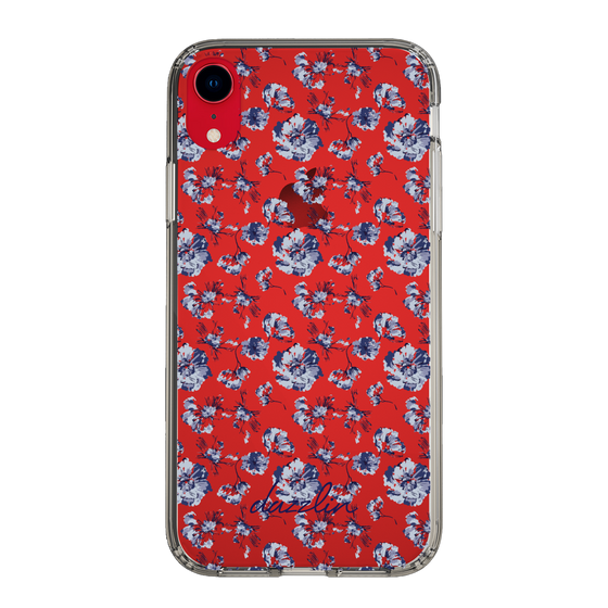 Slim Protection Case［ dazzlin - BlueFlower - Clear ］