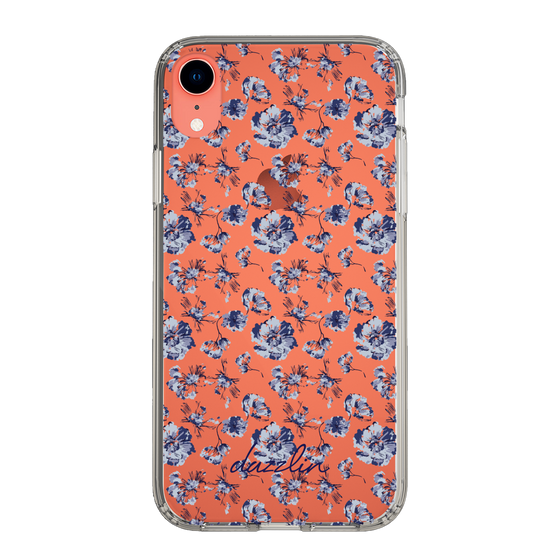 Slim Protection Case［ dazzlin - BlueFlower - Clear ］