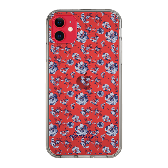 Slim Protection Case［ dazzlin - BlueFlower - Clear ］